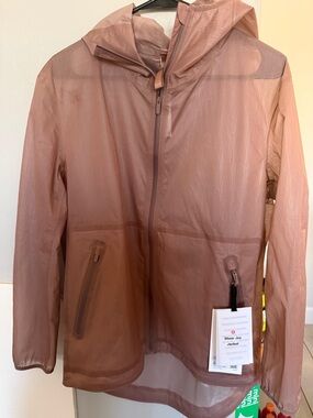 lululemon athletica Sheer Hooded Rain Jacket - Mauve Brown